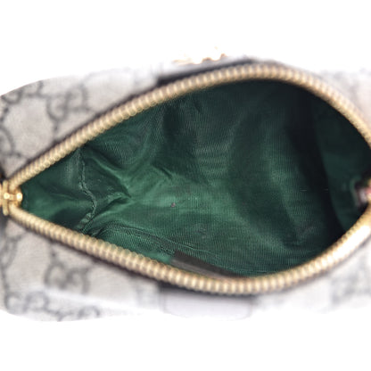 Gucci Soft GG Supreme Monogram Calfskin Small Ophidia Cosmetic Case Beige Ebony New Acero 5 of 7