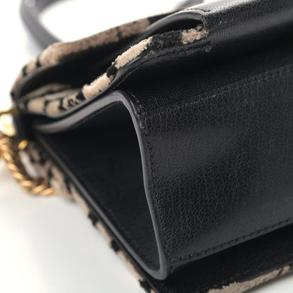 Givenchy Velvet Leopard Print Small GV3 Shoulder Bag Black 8 of 9