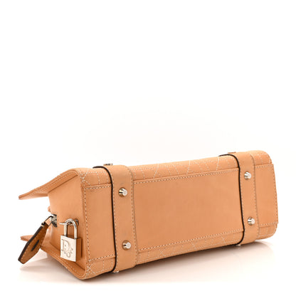 Christian Dior Calfskin Cannage Stitched Small East West Lady Dior Camel 4 of 11