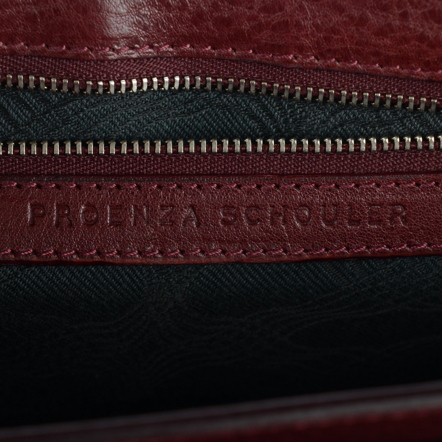 Proenza Schouler Calfskin PS11 Classic Shoulder Bag Burgundy 7 of 9