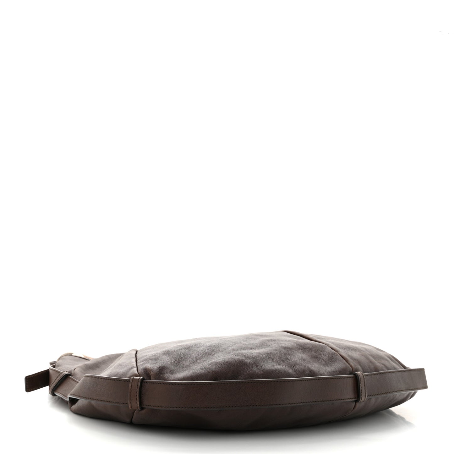 Calfskin Horn Mombasa Hobo Dark Brown