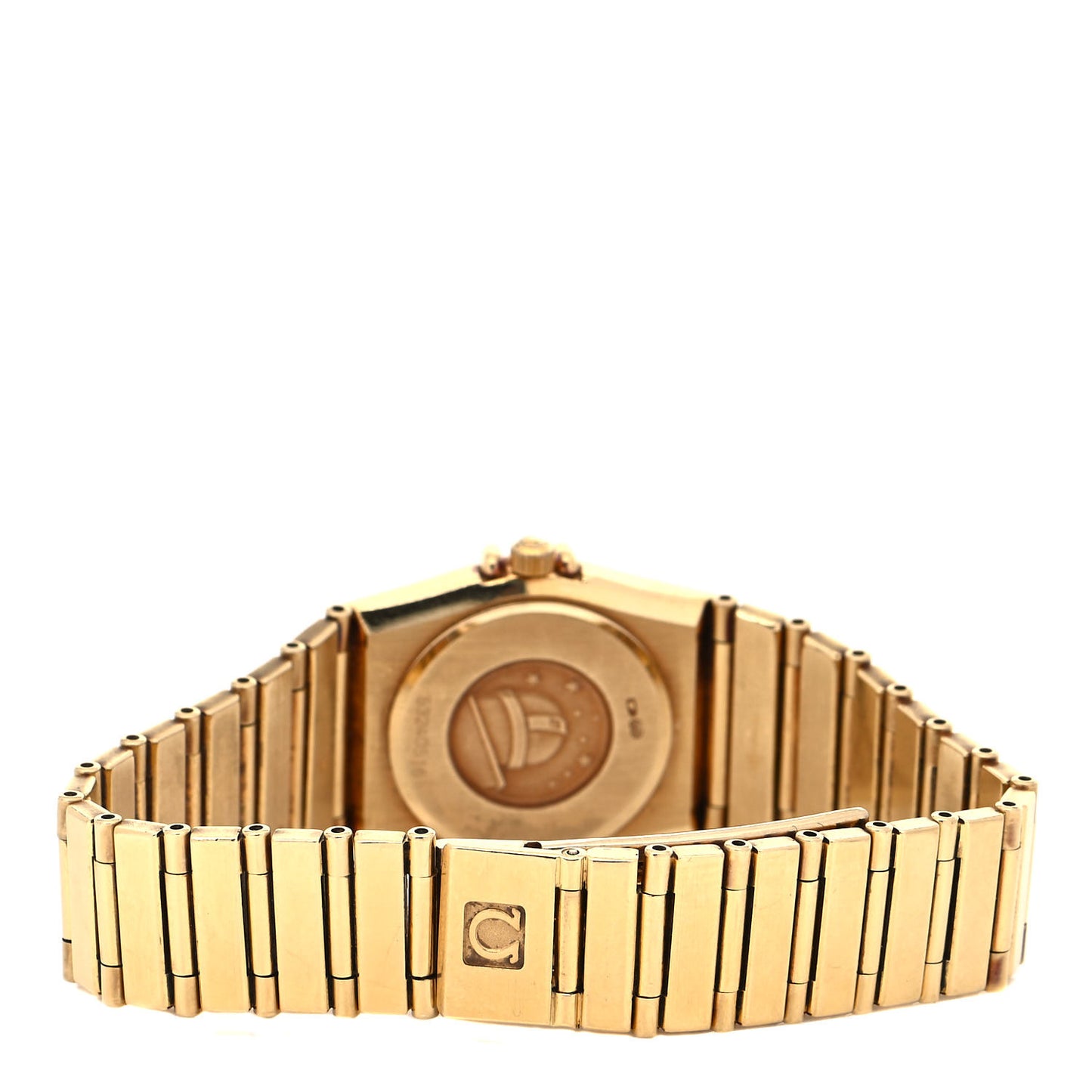 18K Yellow Gold Diamond Bezel 25mm Constellation Quartz Watch Champagne 895.1076
