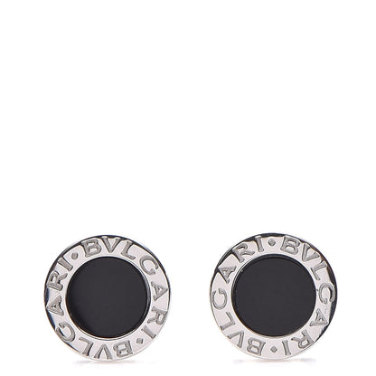 Bulgari 18K White Gold Black Onyx BVLGARI BVLGARI Stud Earrings 1 of 5