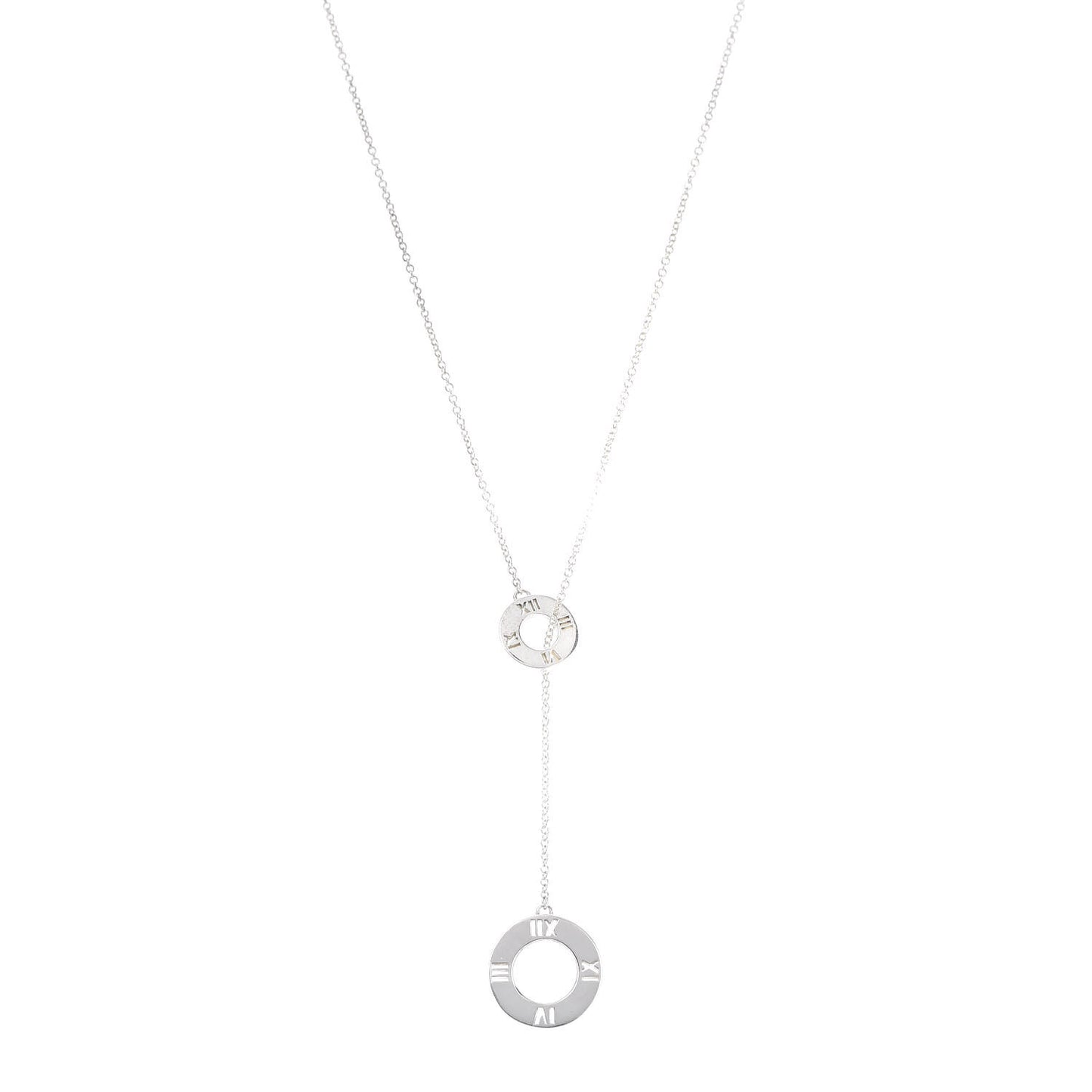 Sterling Silver Atlas Lariat Pendant Necklace