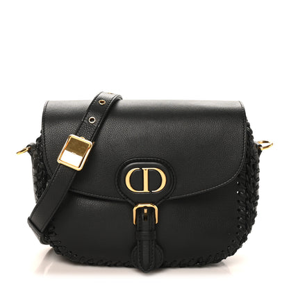 Christian Dior Grained Calfskin Medium Whipstitched Bobby Bag Black 1 of 9