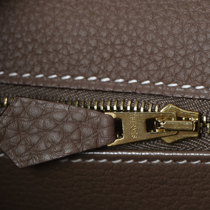 Hermes Togo Kelly Retourne 35 Etoupe 14 of 34