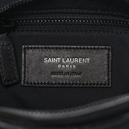 Saint Laurent Lambskin Matelasse Monogram East West Rider Bag Black 6 of 9