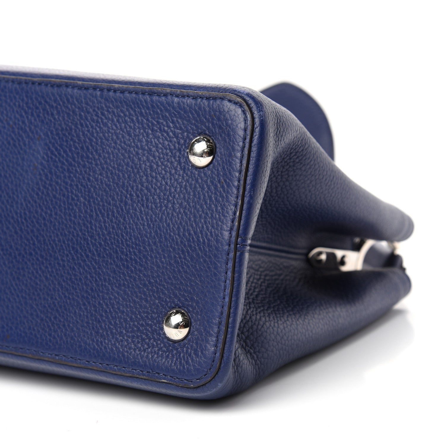 Louis Vuitton Taurillon Capucines MM Indigo 8 of 9