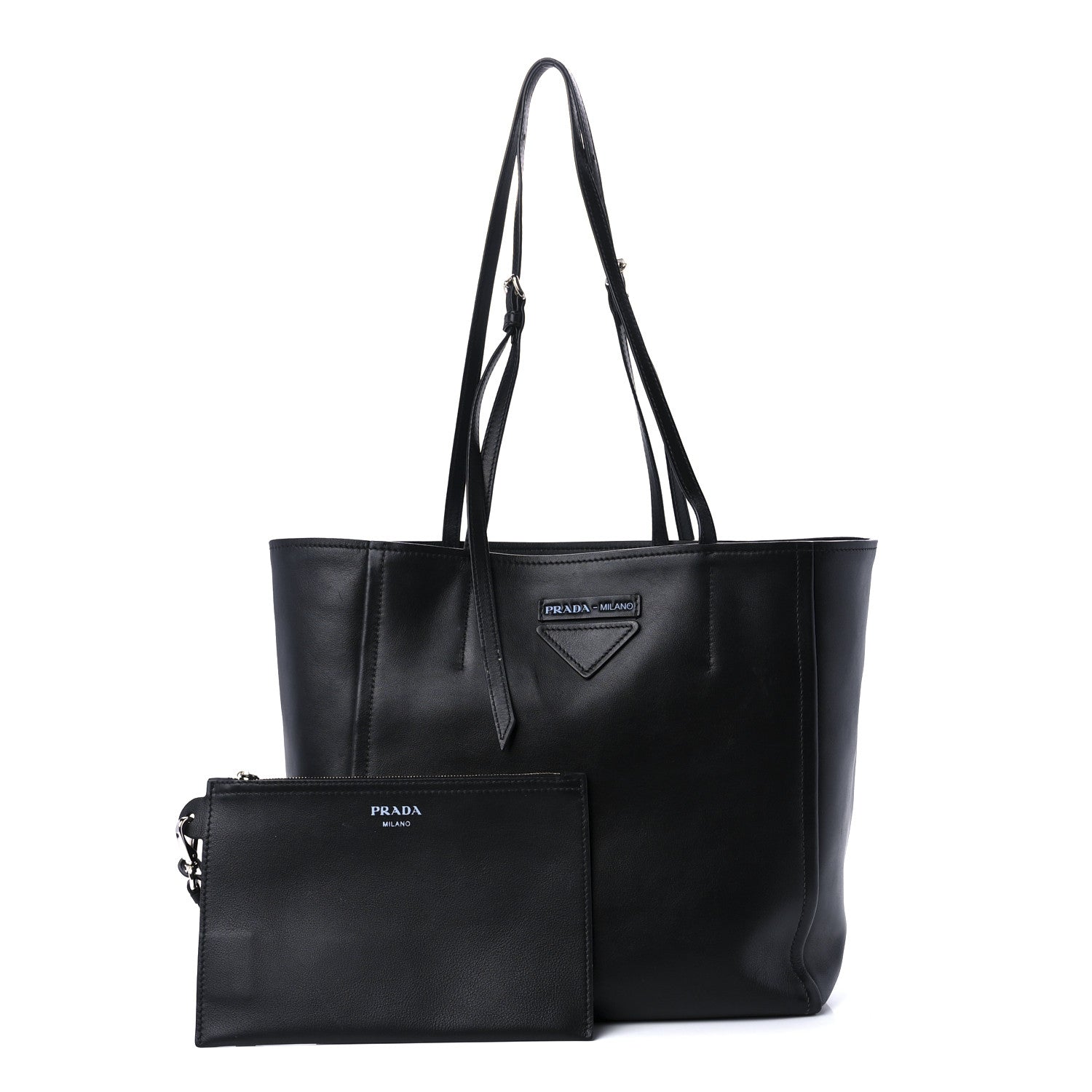 Prada Grace Lux Light Small Concept Shopper Tote Black Astrale 1 of 14