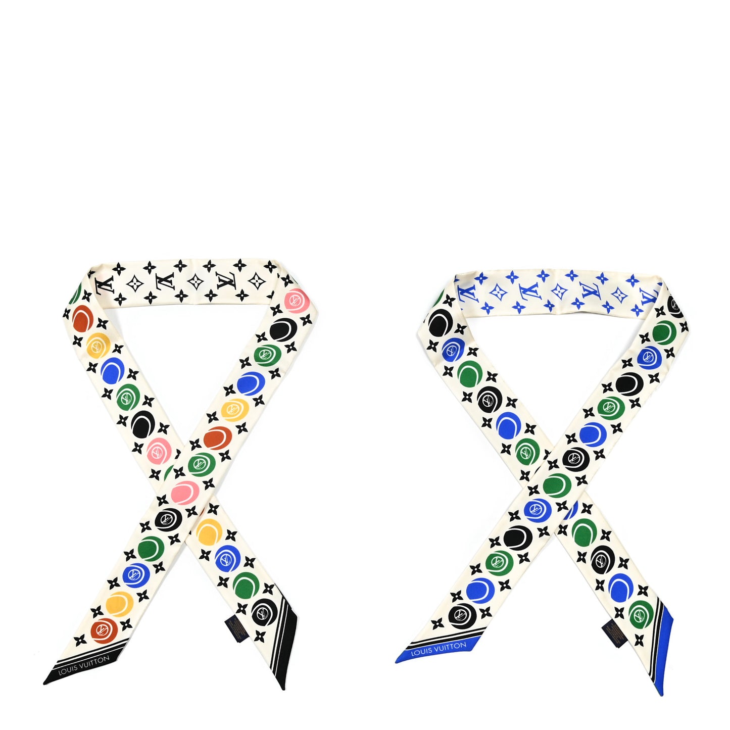 Silk Monogram LV Match Bandeau Set Multicolor