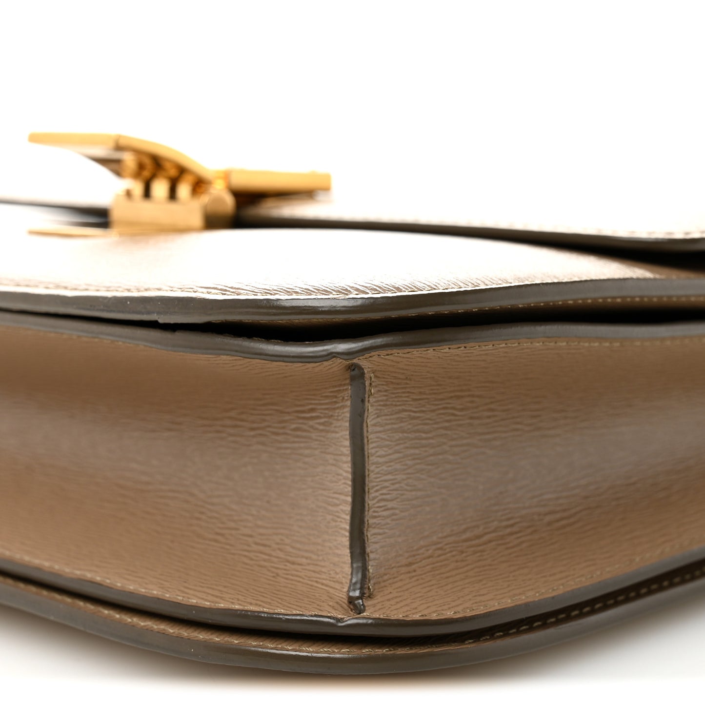 Liege Calfskin Medium Classic Box Flap Bag Souris