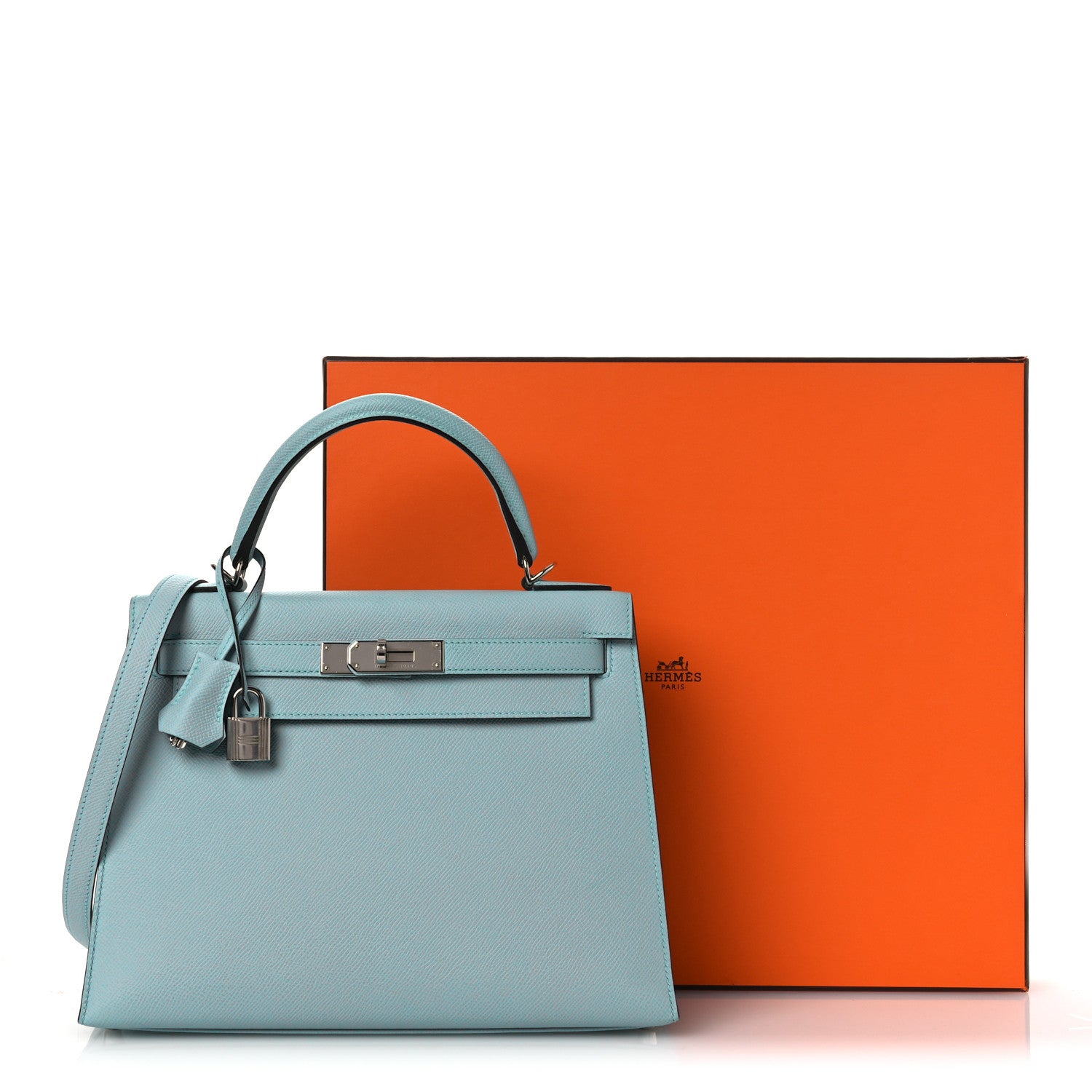 Hermes Epsom Kelly Sellier 28 Bleu Atoll 13 of 13