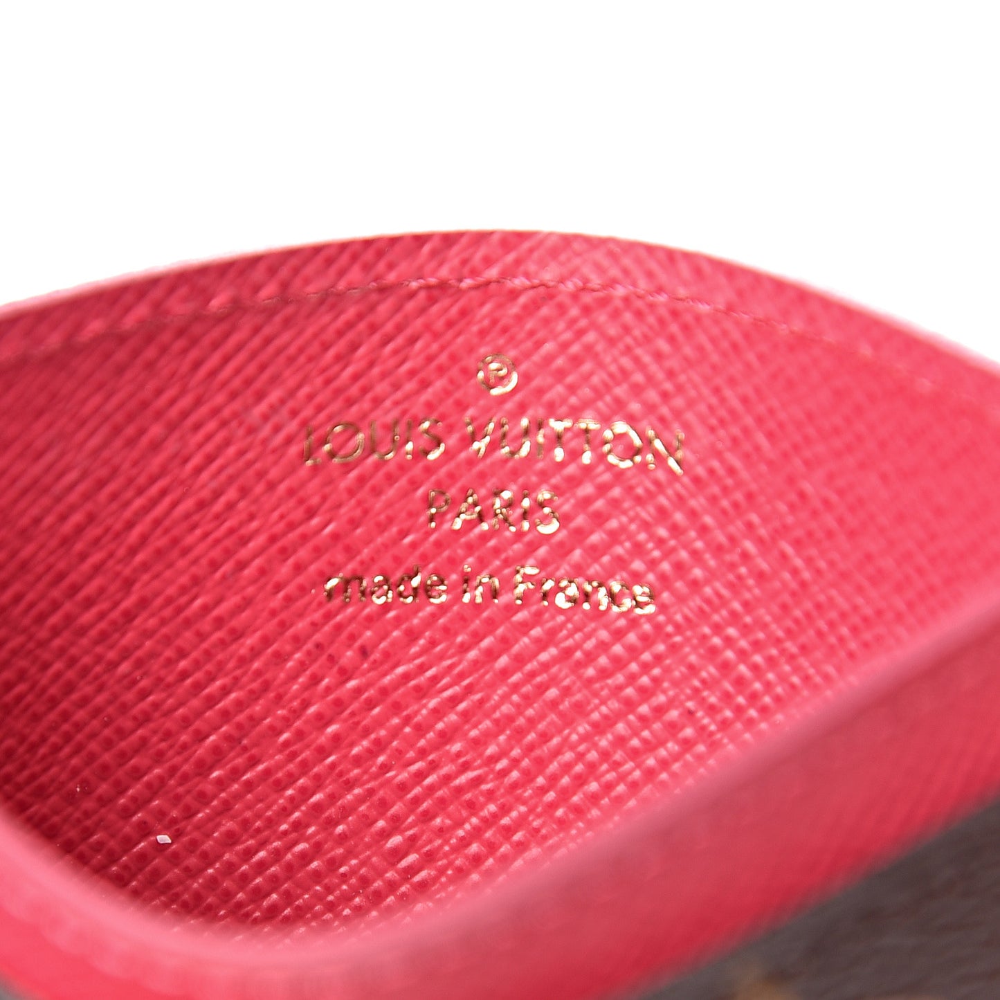 Monogram My LV Heritage Card Holder Fuchsia White