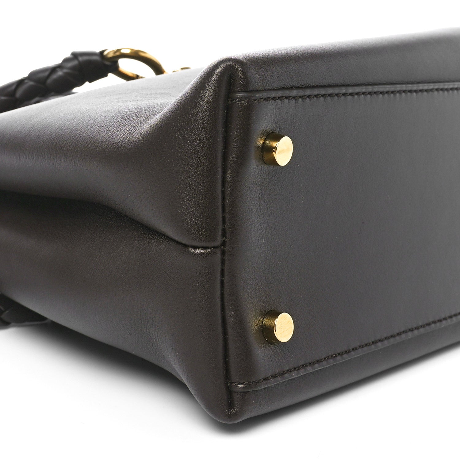 Bottega Veneta Silky Calfskin Medium Andiamo Shoulder Bag Fondant 8 of 9