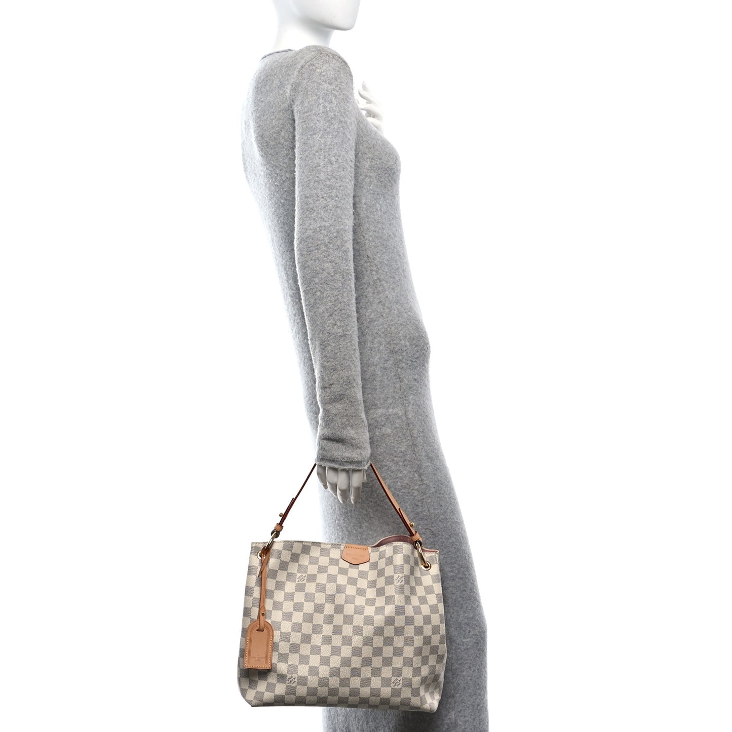 Damier Azur Graceful PM Rose Ballerine
