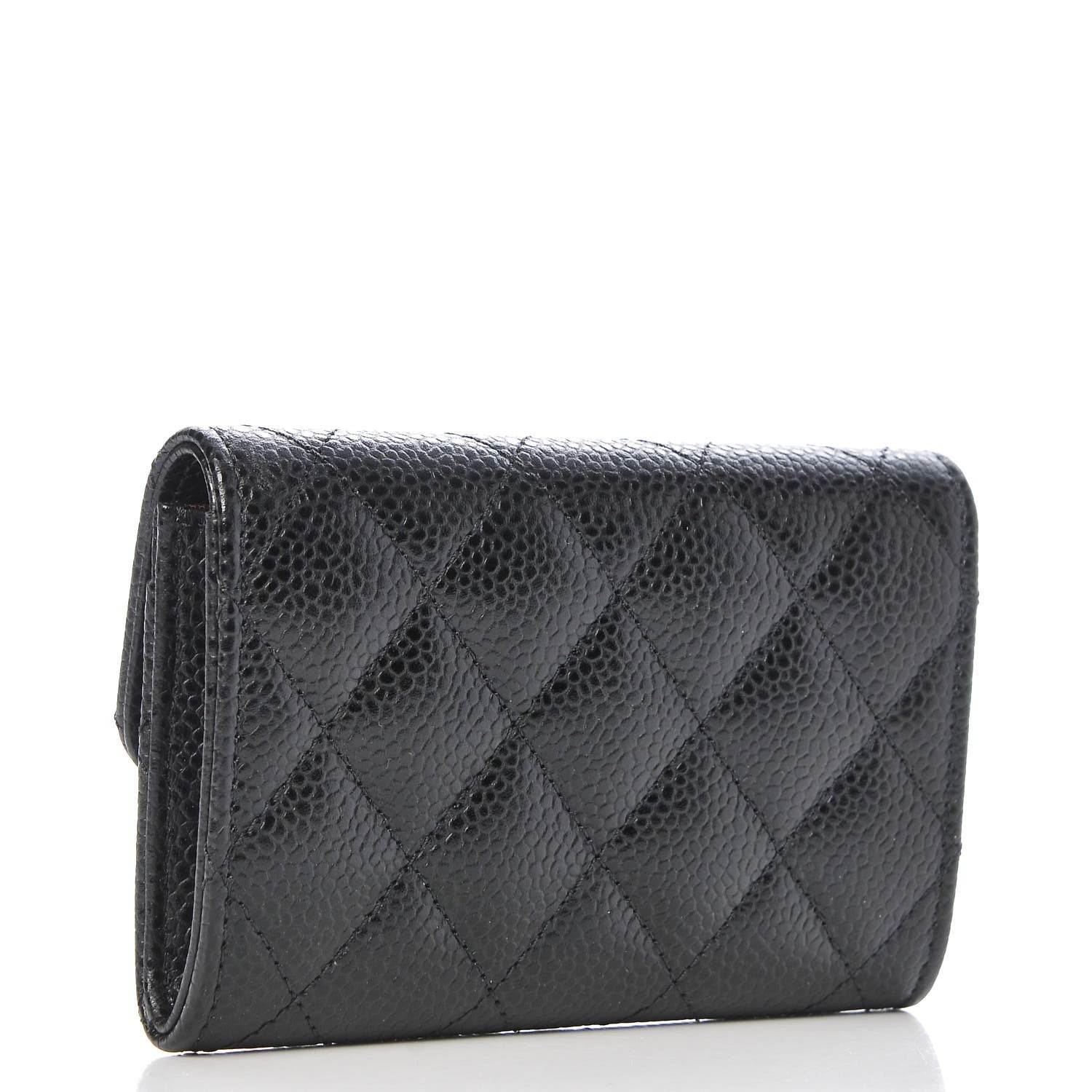 Chanel Caviar Quilted Flap Card Holder Black 3 of 7