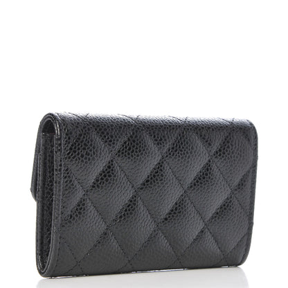 Chanel Caviar Quilted Flap Card Holder Black 3 of 7