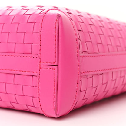 Salvatore Ferragamo Calfskin Intreccio Trifolio Shoulder Bag Hot Pink 11 of 13