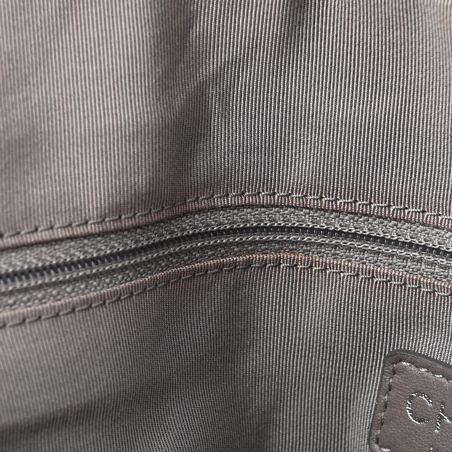 Nylon Quilted CC Logo Tote Black