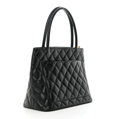 Chanel Caviar Quilted Medallion Tote Black 3 of 15