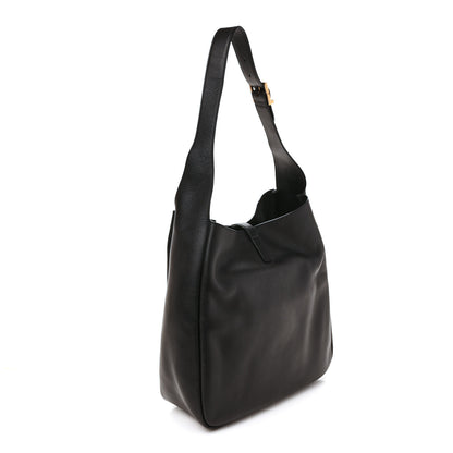 Saint Laurent Smooth Calfskin Large Le 5 A 7 Soft Hobo Black 2 of 7