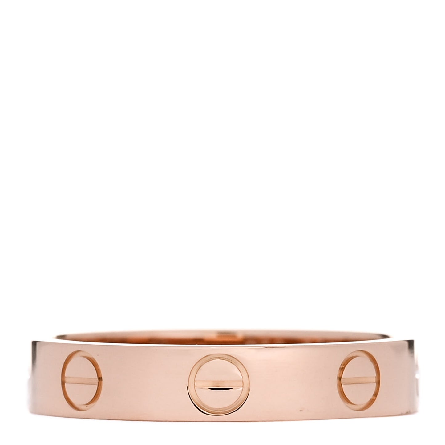 18K Pink Gold 3.5mm LOVE Wedding Band Ring 52 6