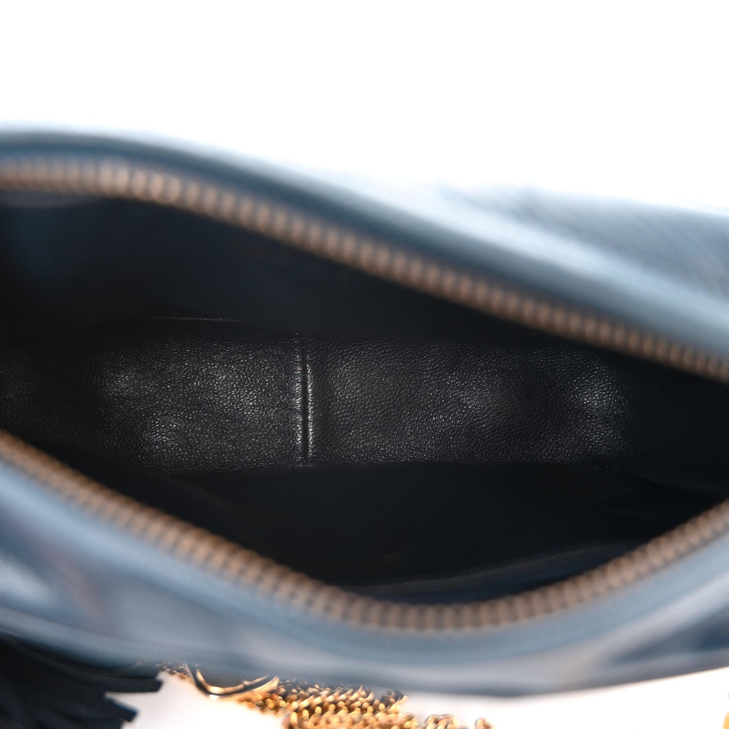 Chanel Lambskin Quilted Tassel Flap Camera Case Navy 5 of 11