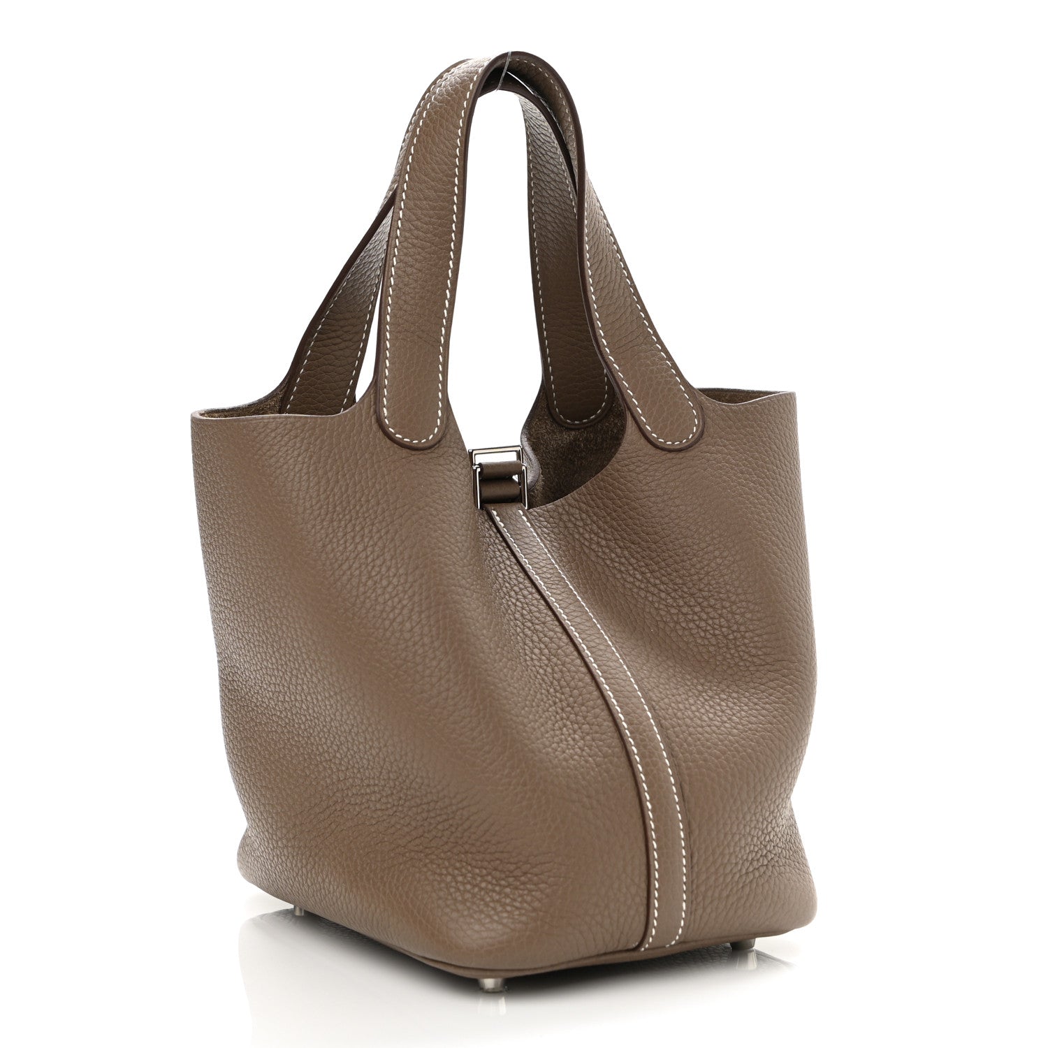 Hermes Taurillon Clemence Picotin Lock 18 PM Etoupe 3 of 12