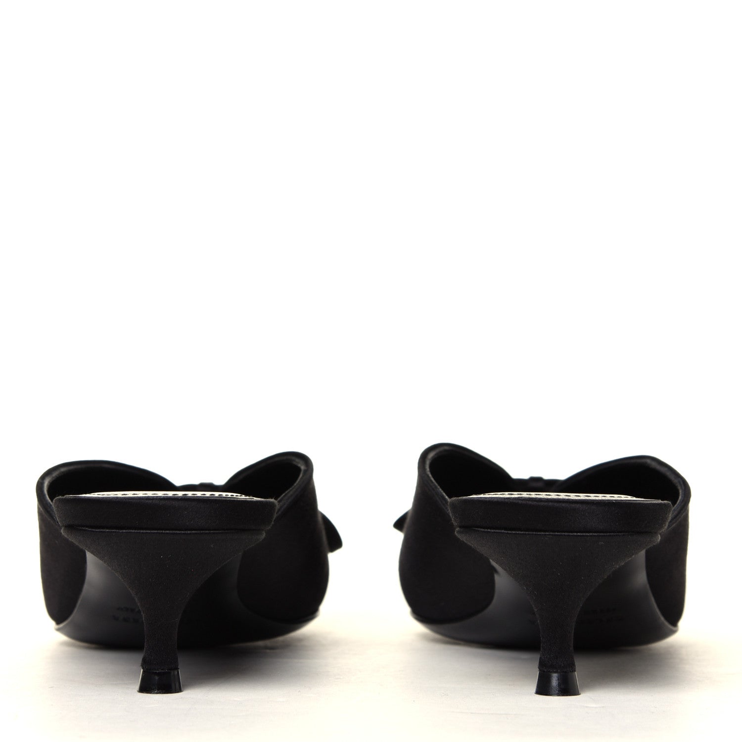 Balenciaga Satin Pointed Toe Knife 40mm Mules 38.5 Black 5 of 7
