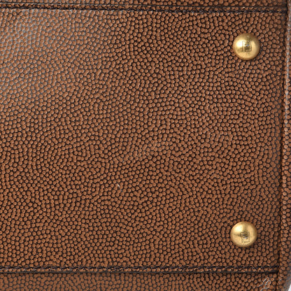 Fendi Patent Large Peekaboo Iconic Satchel Brown 13 of 14