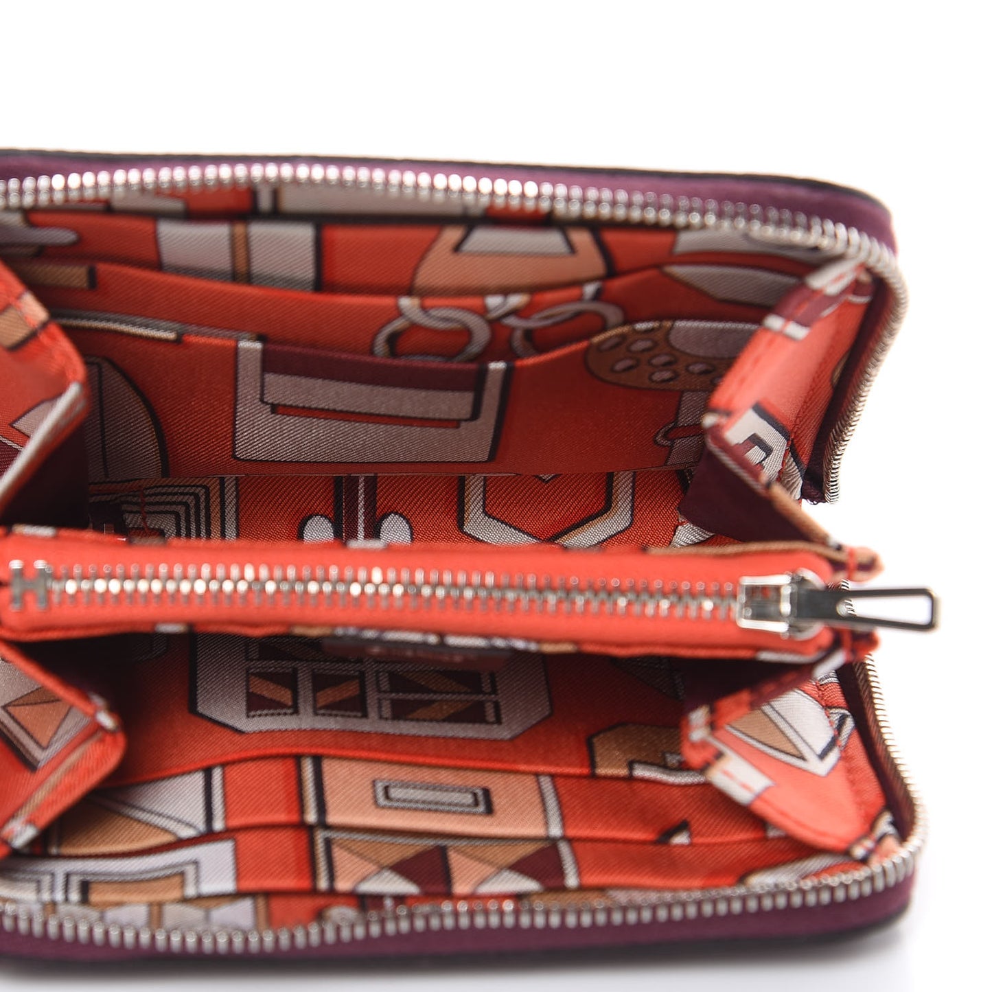 Epsom Silk'in Compact Wallet Bordeaux