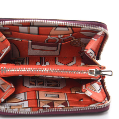 Hermes Epsom Silk'in Compact Wallet Bordeaux 5 of 6