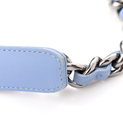 Chanel Sequin Quilted Medium Chanel 19 Flap Light Blue 11 of 12