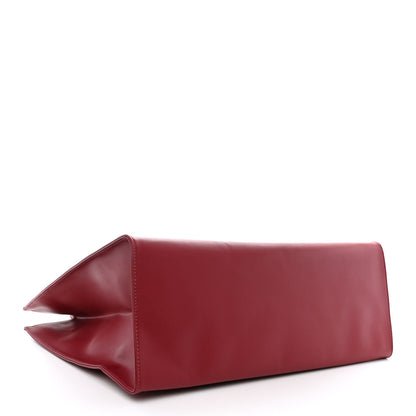Telfar Vegan Leather Large Shopping Bag Oxblood 4 of 11
