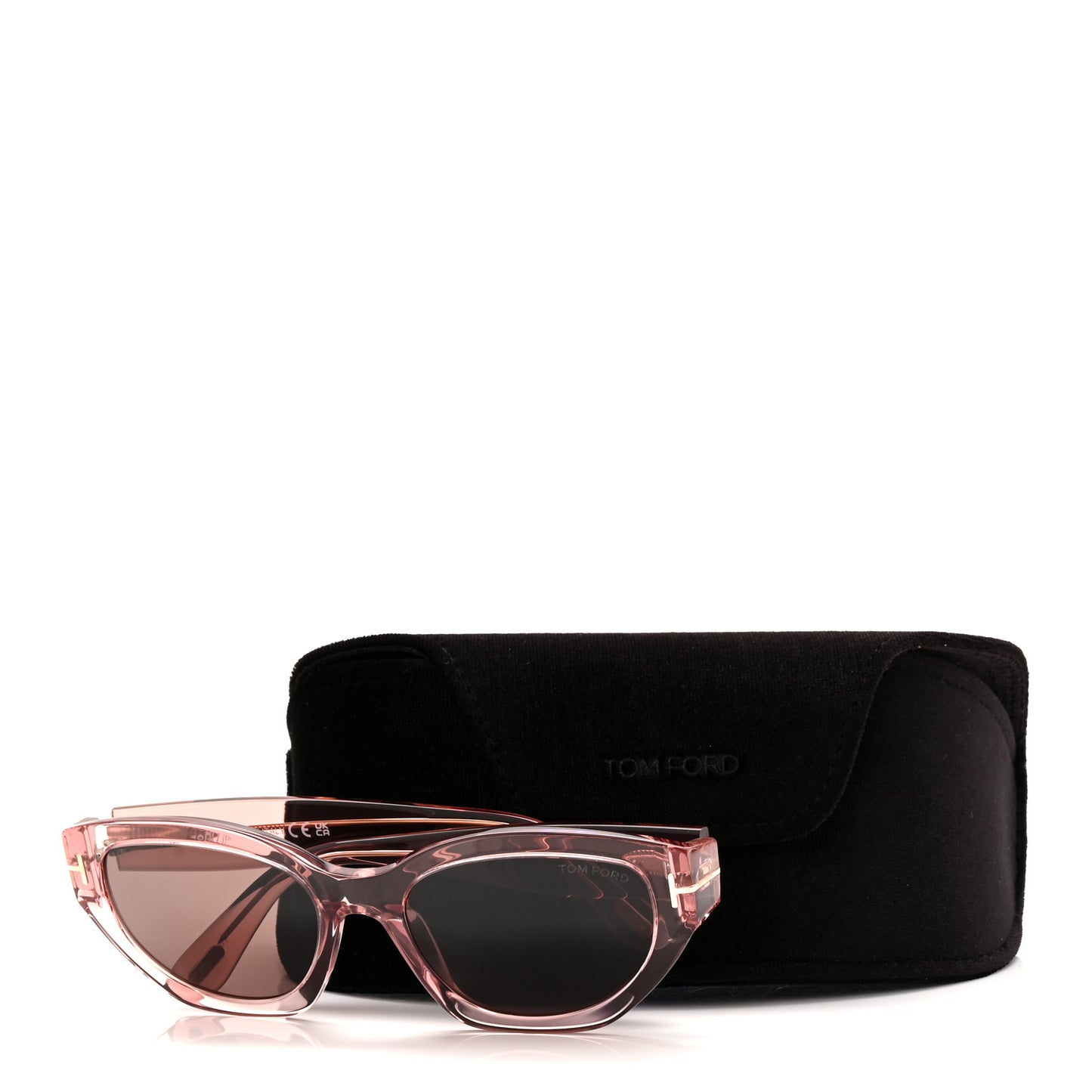 Acetate Penny Butterfly Sunglasses TF1086 Transparent Pink