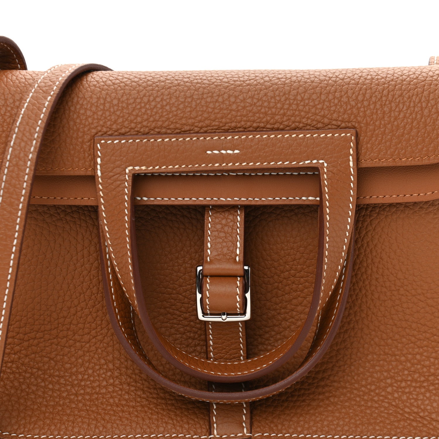 Hermes Taurillon Clemence Halzan 25 Gold 7 of 10