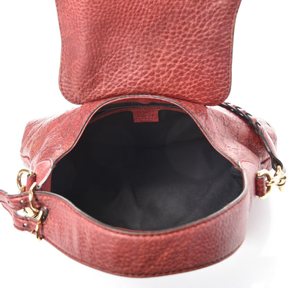 Gucci Guccissima Large New Pelham Satchel Red 5 of 9