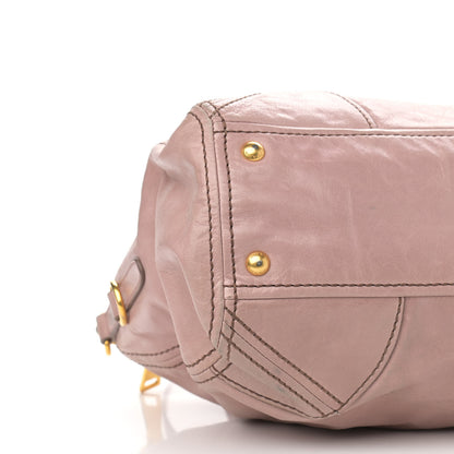 Prada Vitello Shine Antik Satchel Mughetto 8 of 15