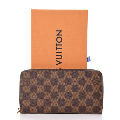 Louis Vuitton Damier Ebene Zippy Wallet Rose Ballerine 8 of 8