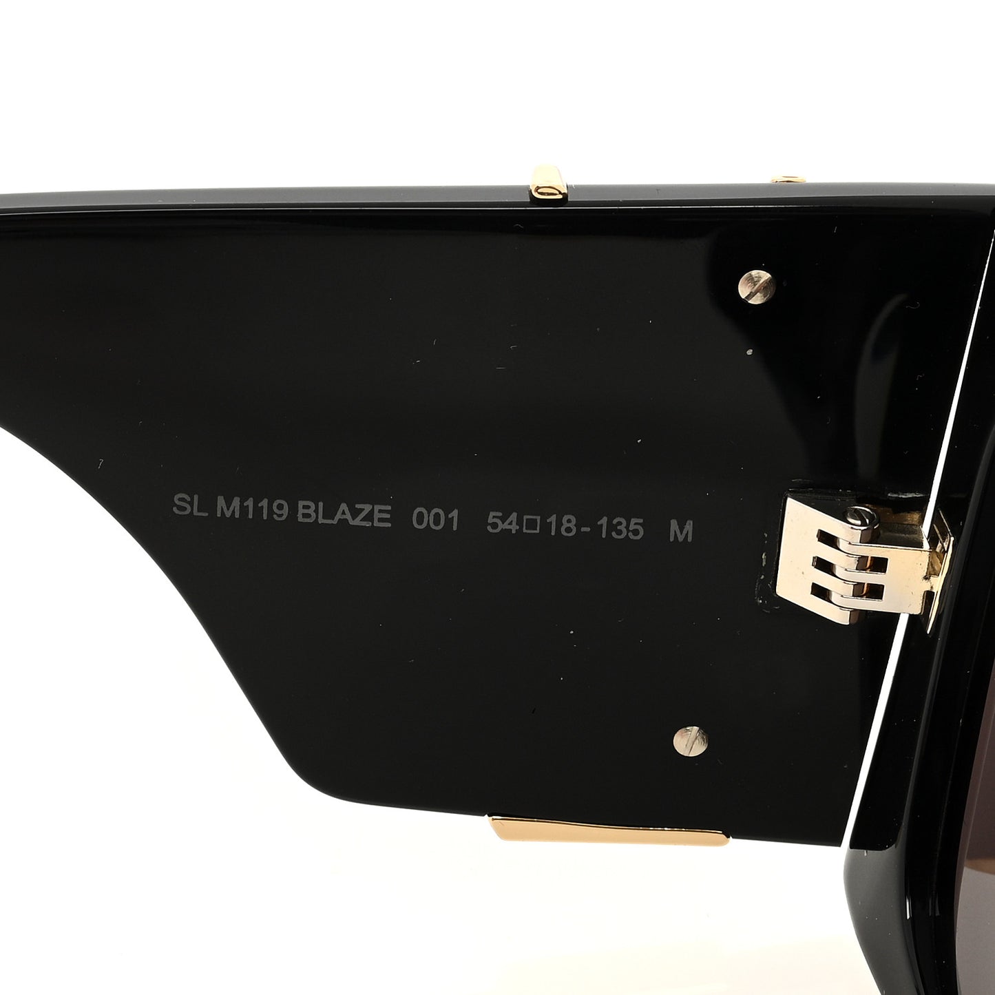 Acetate Blaze Sunglasses SL M119 Black