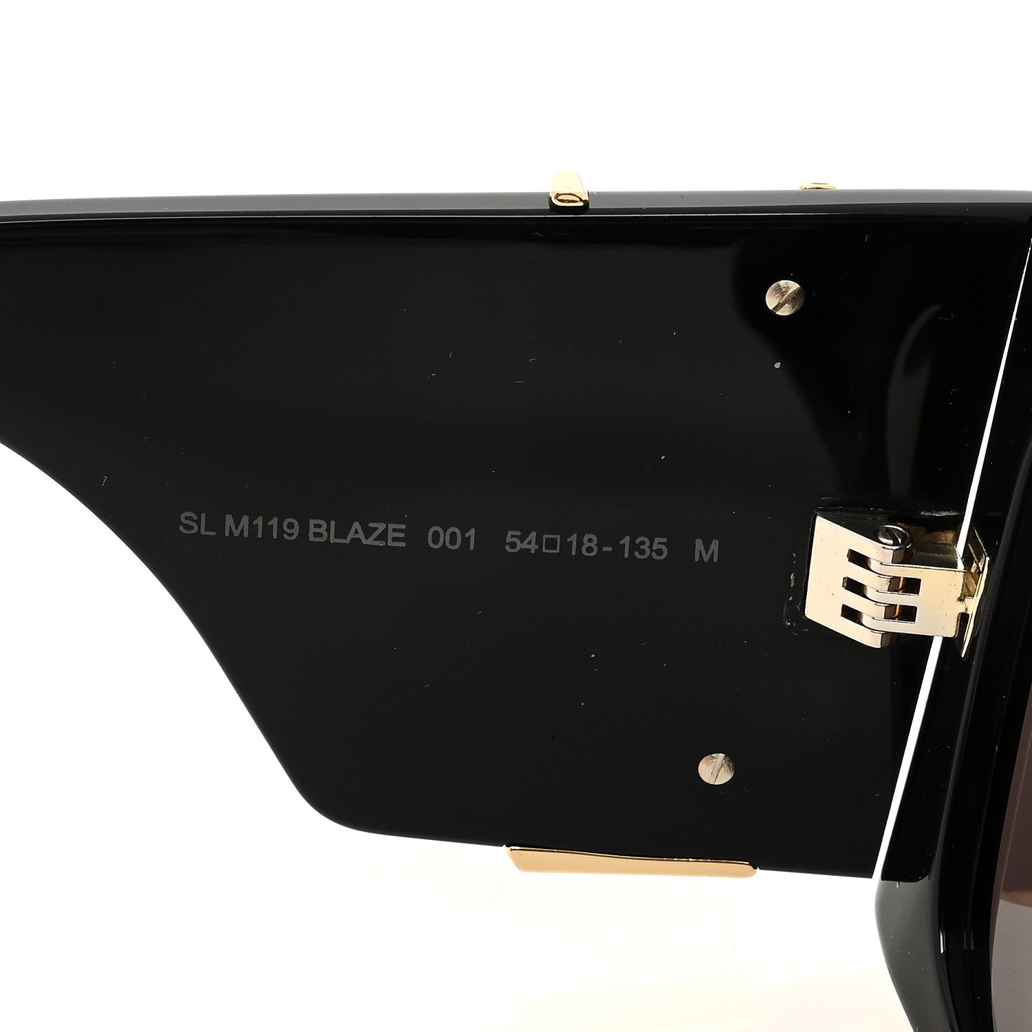 Saint Laurent Acetate Blaze Sunglasses SL M119 Black 6 of 7