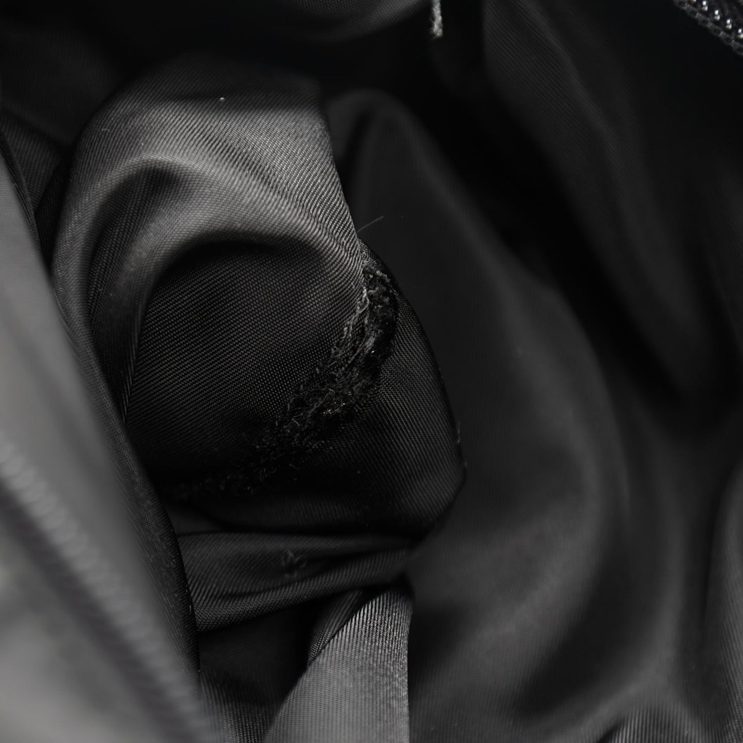 Tessuto Nylon Saffiano Messenger Satchel Black