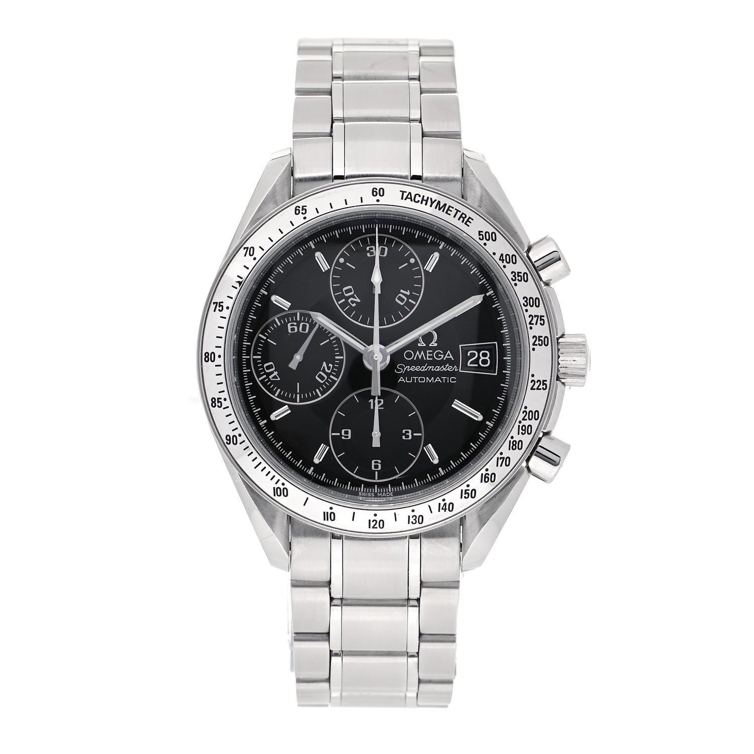 Omega Stainless Steel 39mm Speedmaster Chronograph Automatic Watch Black 3513.50 1 of 3