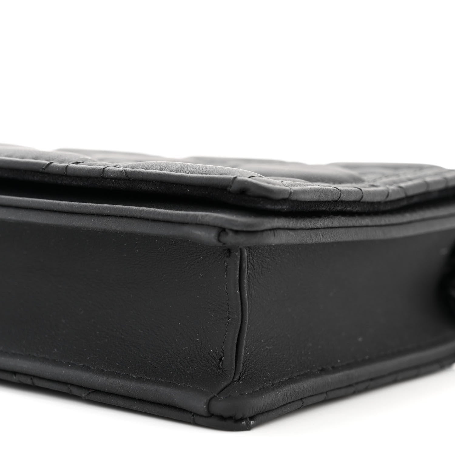 Christian Dior Ultra Matte Calfskin Cannage Lady Dior Clutch Black 11 of 13