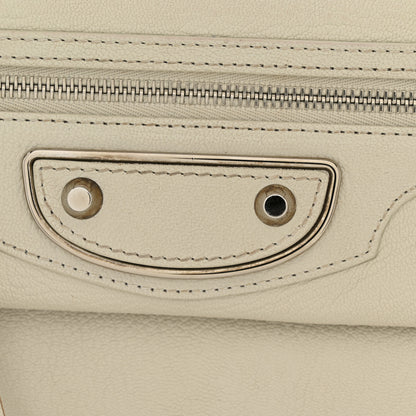 Balenciaga Chevre Silver Metallic Edge Hardware Envelope Clutch Gris Glace 15 of 15