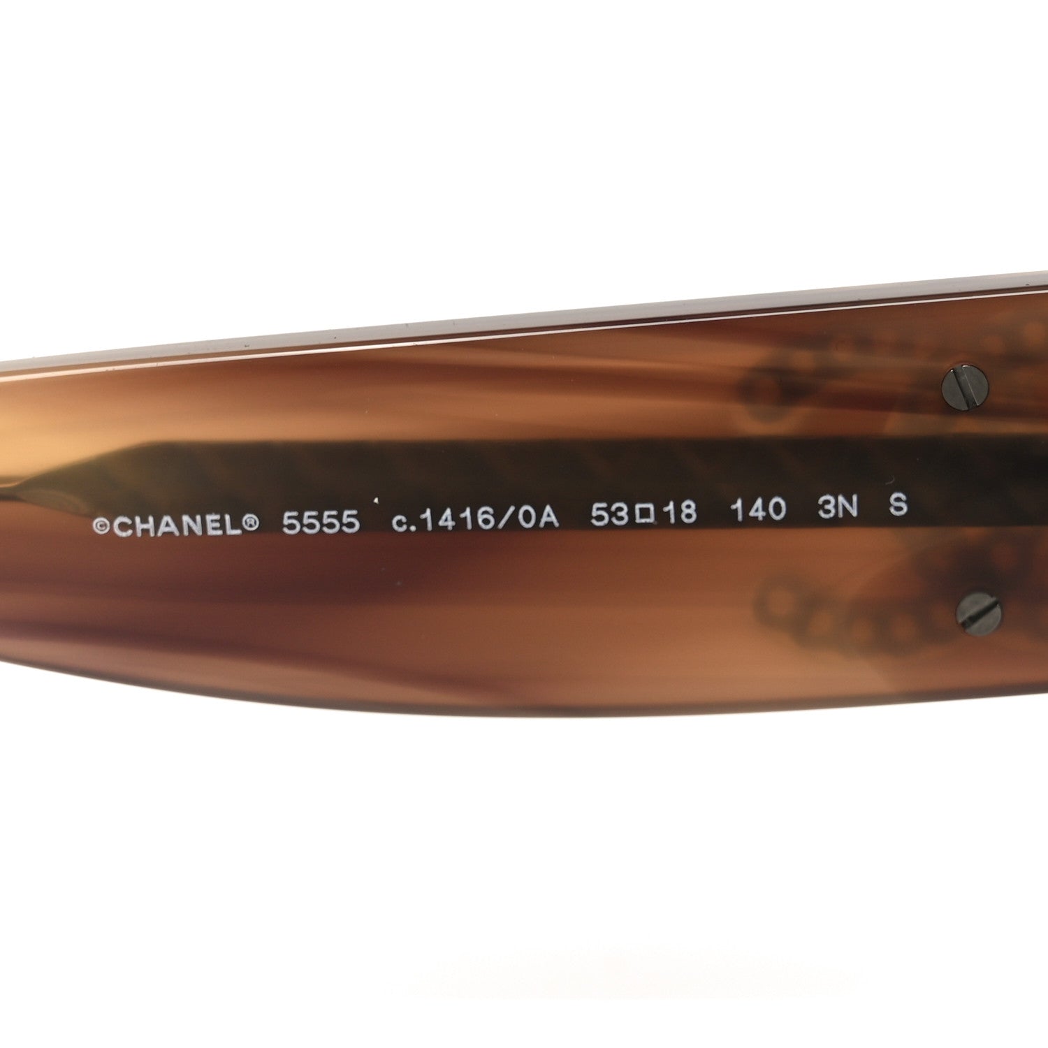 Chanel Acetate CC Square Sunglasses 5555 Brown 5 of 7