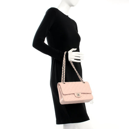 Chanel Caviar Quilted Medium Double Flap Pink 2 of 14