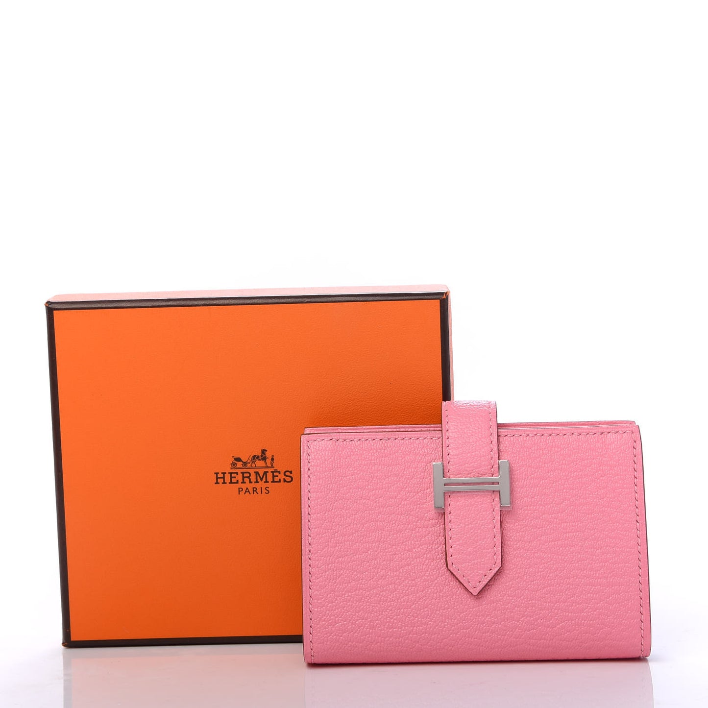Chevre Mysore Mini Bearn Wallet Rose Confetti
