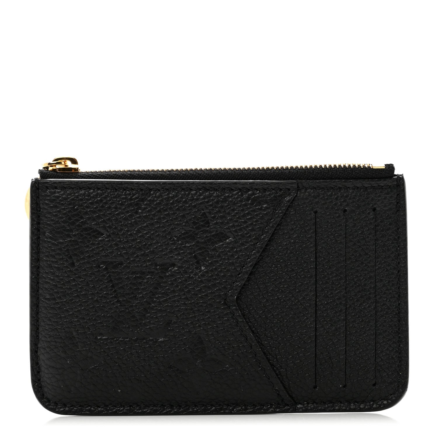 Louis Vuitton Empreinte Monogram Zipped Romy Card Holder Black 1 of 6