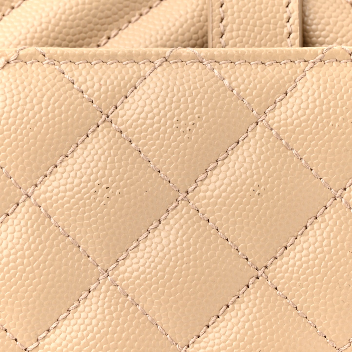 Grain De Poudre Large Tri-Quilt Monogram Satchel Nude Powder